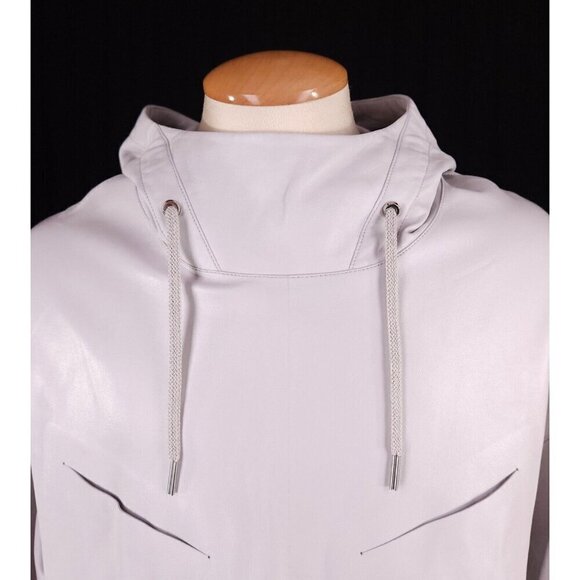 Givenchy Lambskin Leather Hoodie in Gray Size 50 US 40 M New $3985 - Picture 6 of 15